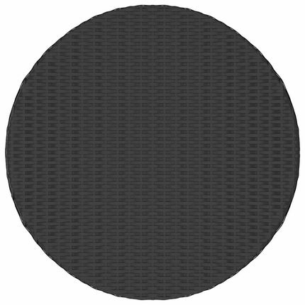 sofasæt til haven 7 dele med hynder polyrattan sort