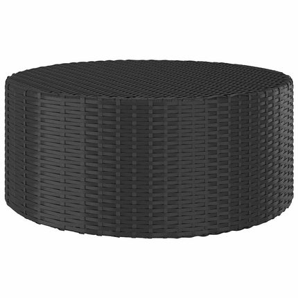 sofasæt til haven 9 dele med hynder polyrattan sort