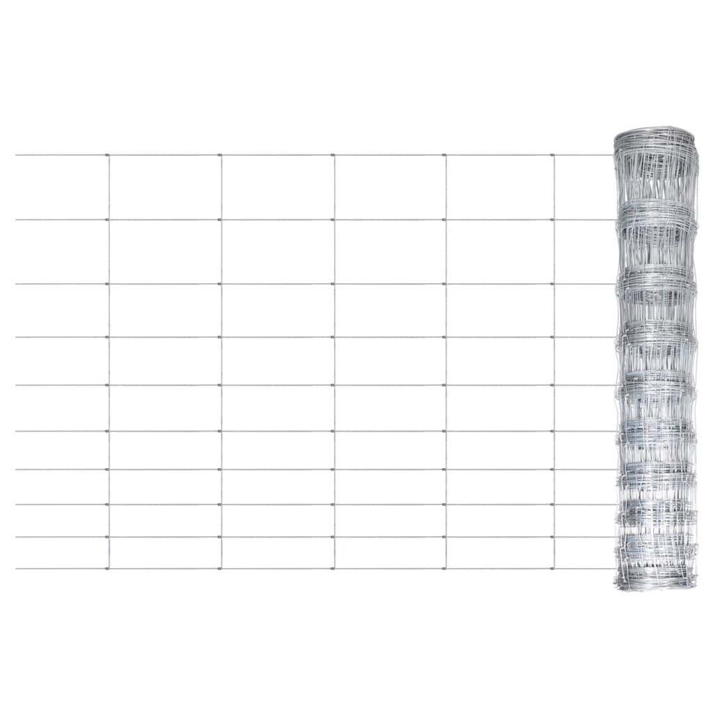 havehegn 50x1 m galvaniseret stål sølvfarvet