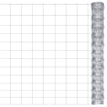 havehegn 50x1,25 m galvaniseret stål sølvfarvet