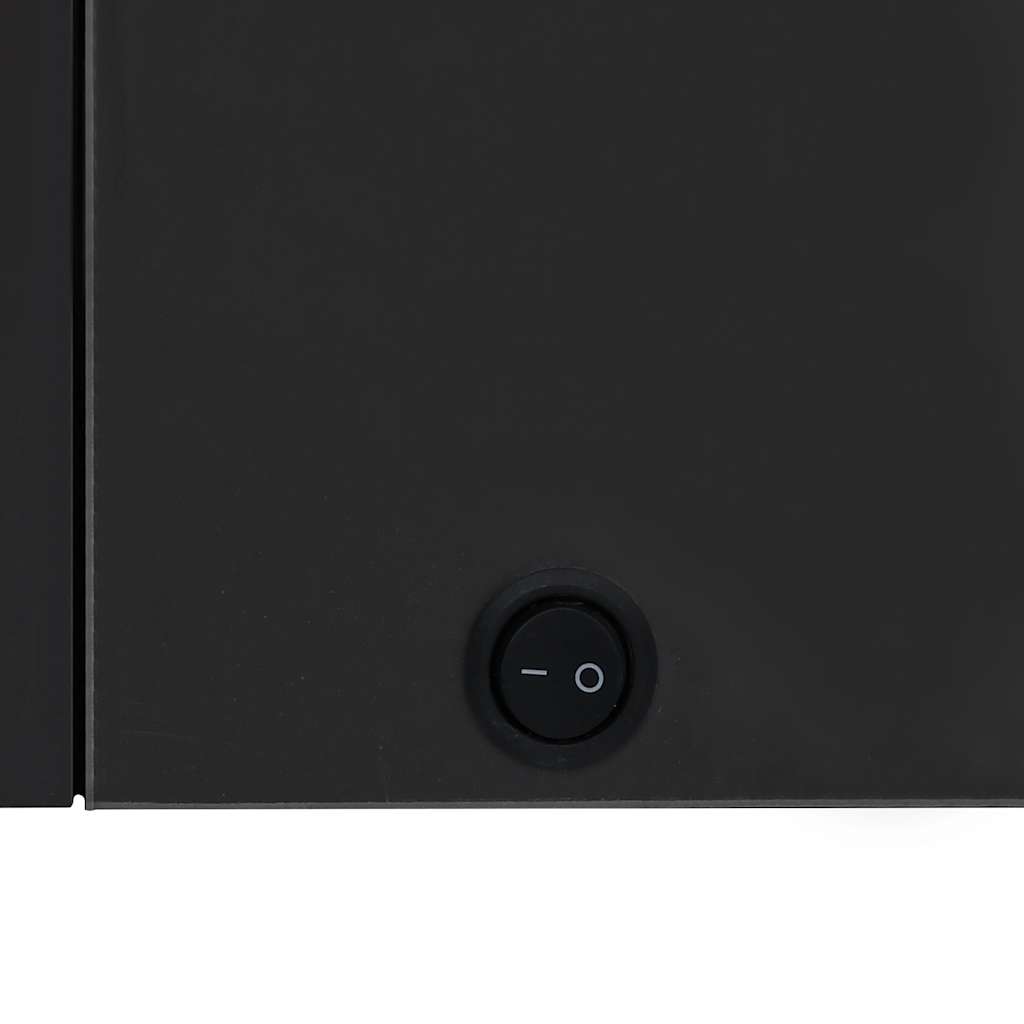 badeværelsesskab med spejl + LED-lys 89x14x62 cm