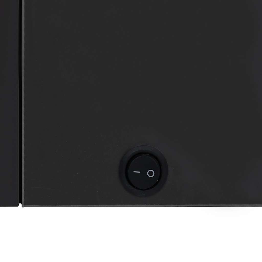 badeværelsesskab med spejl + LED-lys 80x12,2x68 cm