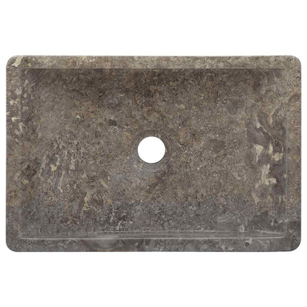 håndvask 45x30x12 cm marmor grå højglans