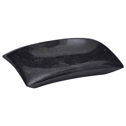 håndvask 50x35x10 cm marmor sort