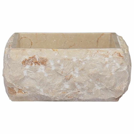 håndvask 30x30x13 cm marmor cremefarvet