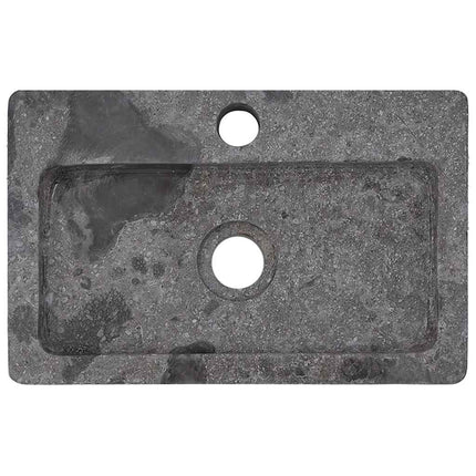 væghængt håndvask 38x24x6,5 cm marmor grå