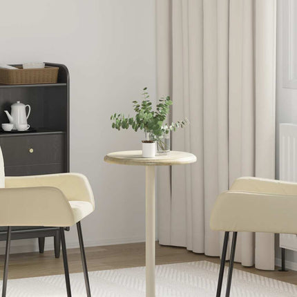 bordplade Ø40x2,5 cm marmor cremefarvet