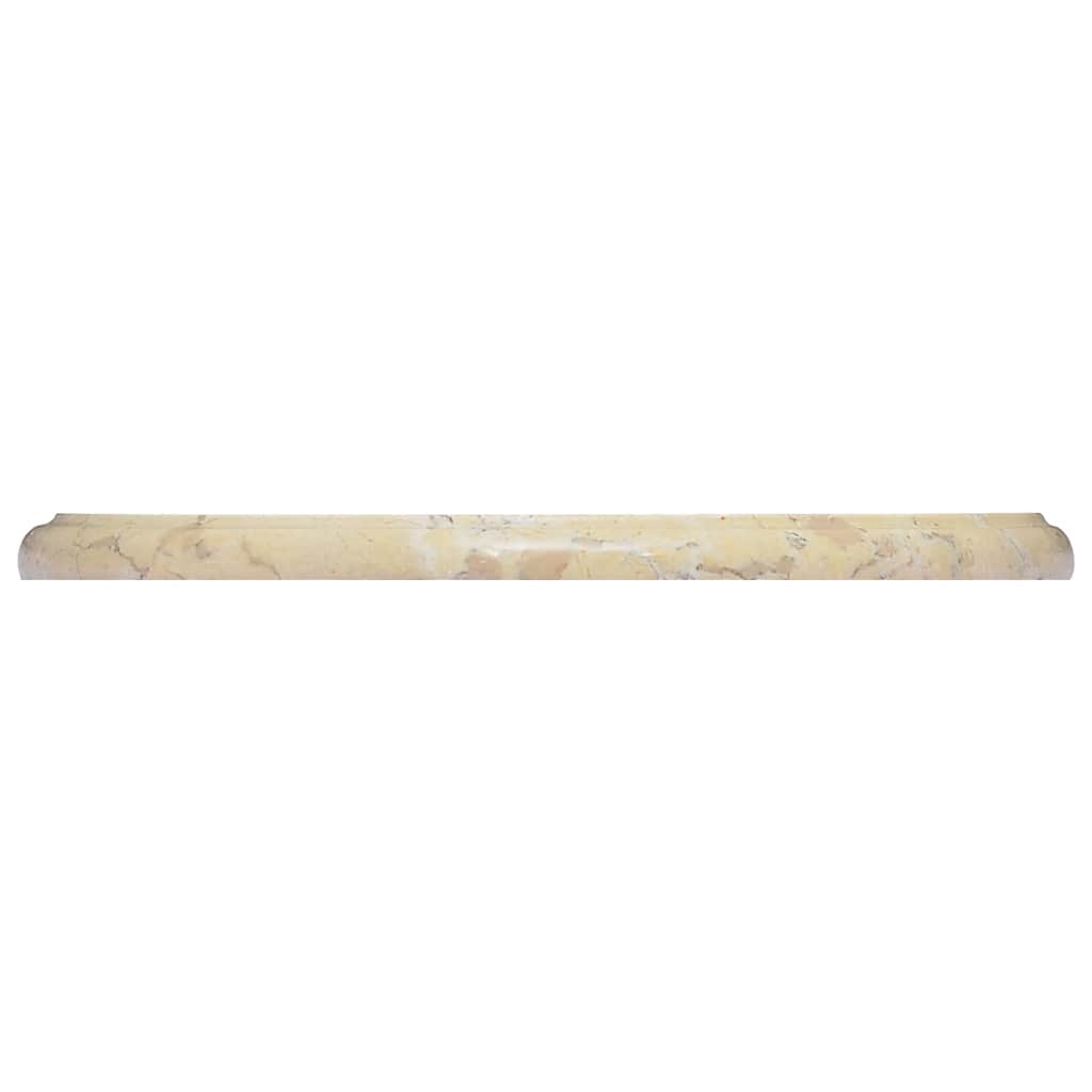 bordplade Ø40x2,5 cm marmor cremefarvet