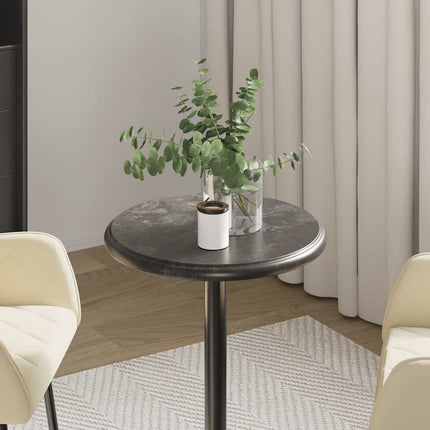 bordplade Ø40x2,5 cm marmor sort