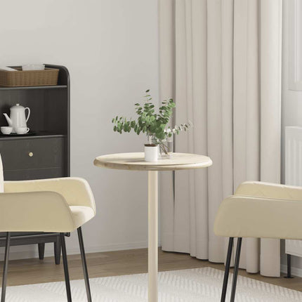 bordplade Ø50x2,5 cm marmor cremefarvet