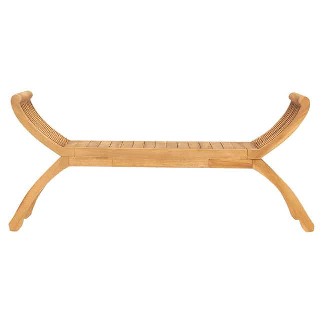 havebænk 126 cm massivt teaktræ