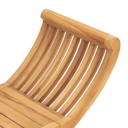 havebænk 126 cm massivt teaktræ