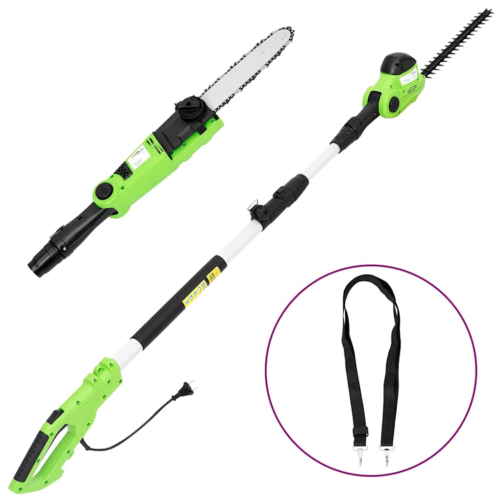 2-i-1 kædesav/hækkeklipper med teleskopstang 25/41 cm 710/550 W
