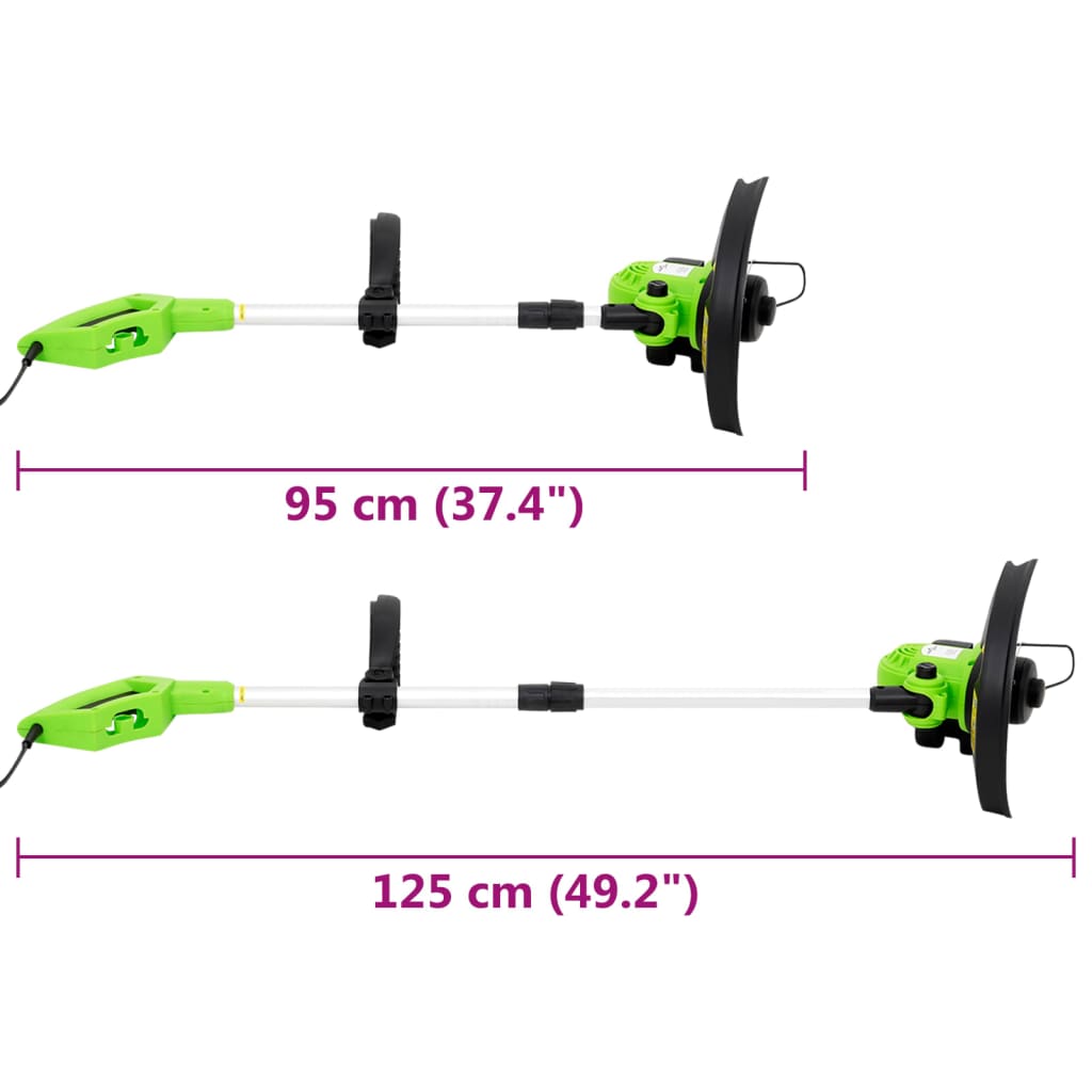 eldrevet græstrimmer med teleskopstang 29 cm 550 W