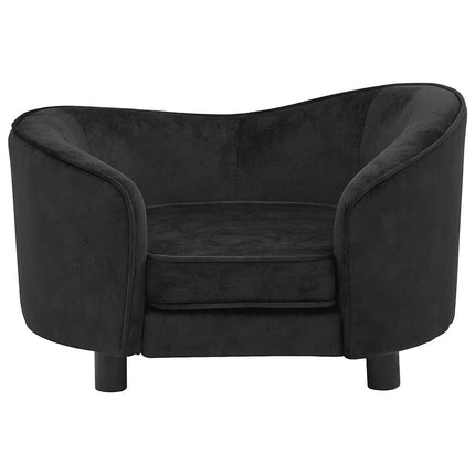 hundesofa 69x49x40 cm plys sort