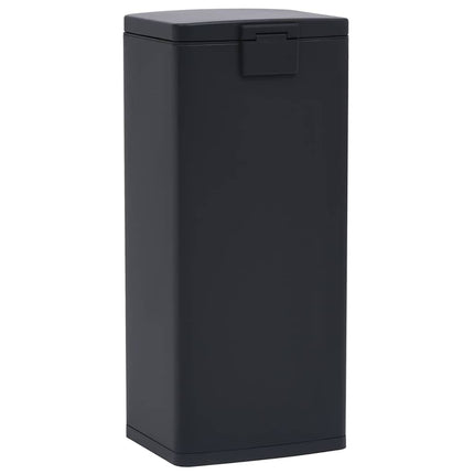 pedalspand fingeraftryksafvisende 30 l rustfrit stål sort