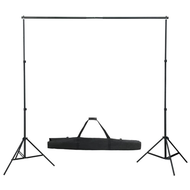 fotostudieudstyr med lamper, baggrund og reflektor
