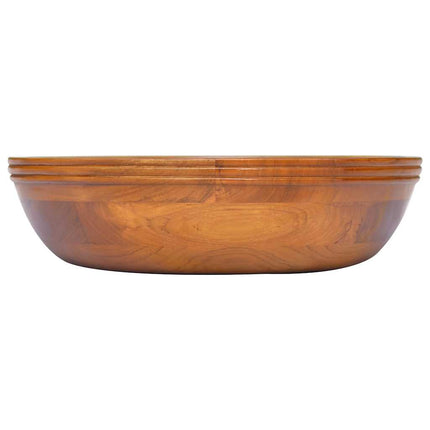 håndvask Φ40x10 cm massivt teaktræ