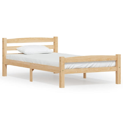 sengestel 100x200 cm massivt fyrretræ