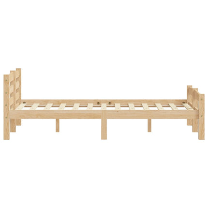 sengestel 160x200 cm massivt fyrretræ