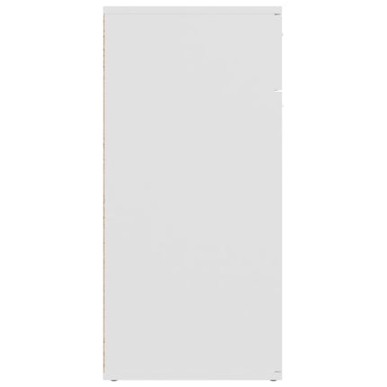 skænk 80x36x75 cm konstrueret træ hvid