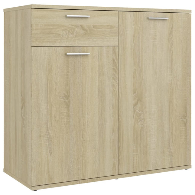skænk 80x36x75 cm konstrueret træ sonoma-eg