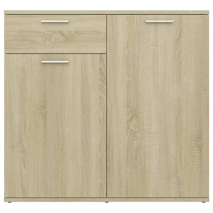 skænk 80x36x75 cm konstrueret træ sonoma-eg