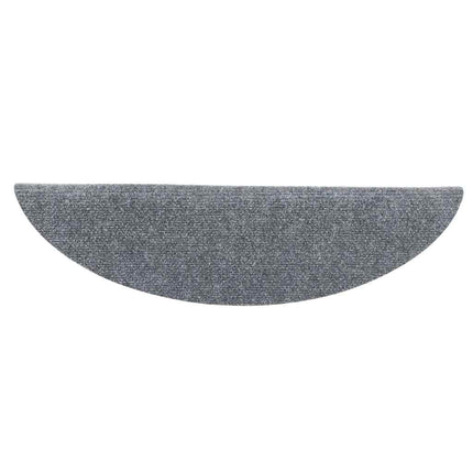 trappemåtter selvklæbende 5 stk. 56x17x3 cm lysegrå halvrund