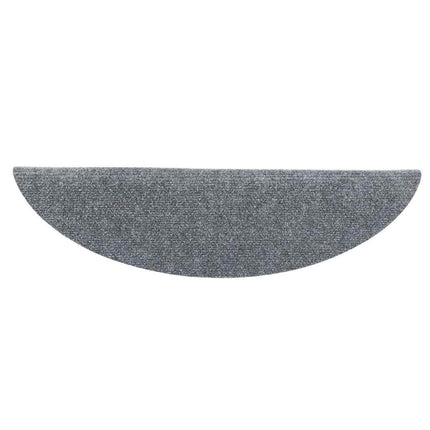 trappemåtter selvklæbende 10 stk. 56x17x3 cm lysegrå halvrunde