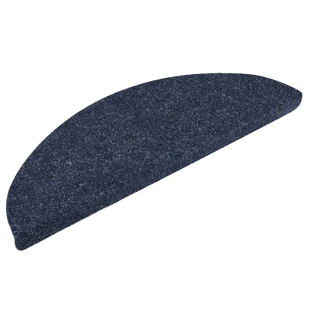 trappemåtter selvklæbende 5 stk. 56x17x3 cm blå halvrund