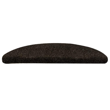 trappemåtter selvklæbende 10 stk. 56x17x3 cm mørkebrune halvrunde