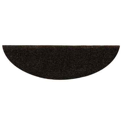trappemåtter selvklæbende 10 stk. 56x17x3 cm mørkebrune halvrunde
