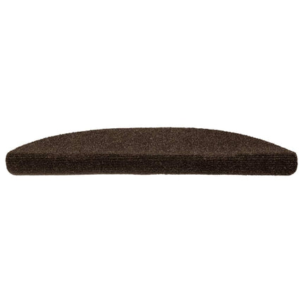 trappemåtter selvklæbende 10 stk. 56x17x3 cm brune halvrunde