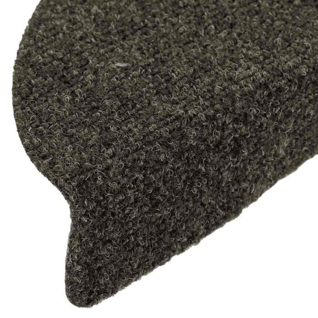 trappemåtter selvklæbende 10 stk. 56x17x3 cm antracit halvrund
