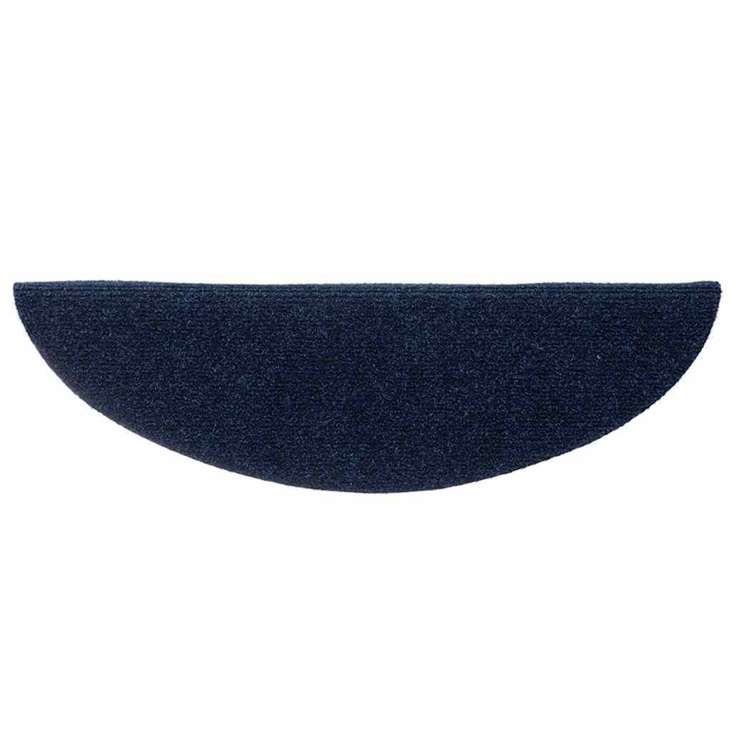 trappemåtter selvklæbende 5 stk. 56x17x3 cm marineblå halvrund