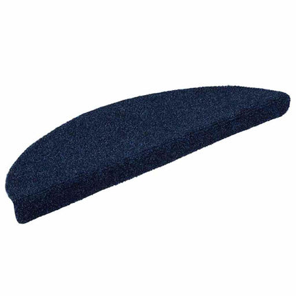 trappemåtter selvklæbende 10 stk. 56x17x3 cm marineblå halvrund