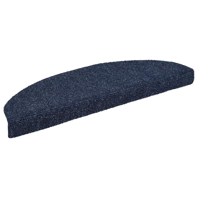 trappemåtter selvklæbende 5 stk. 65x21x4 cm blå halvrund store