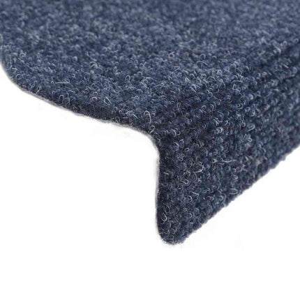 trappemåtter selvklæbende 5 stk. 65x21x4 cm blå halvrund store