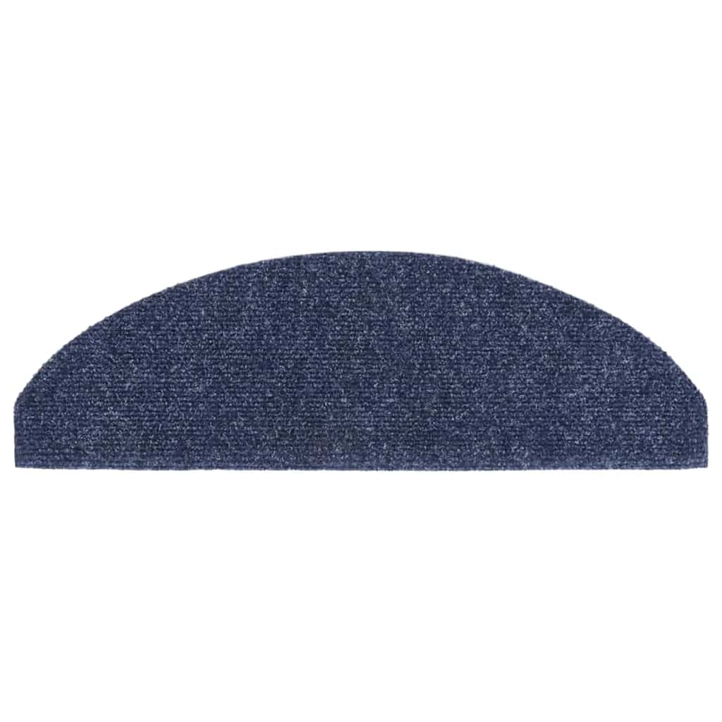 trappemåtter selvklæbende 10 stk. 65x21x4 cm blå halvrund store