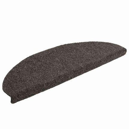 trappemåtter selvklæbende 5 stk. 65x21x4 cm antracit halvrund store