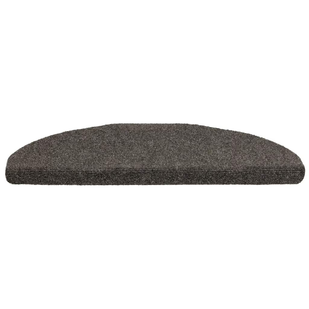 trappemåtter selvklæbende 5 stk. 65x21x4 cm antracit halvrund store