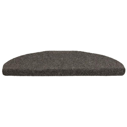 trappemåtter selvklæbende 10 stk. 65x21x4 cm antracit halvrund store