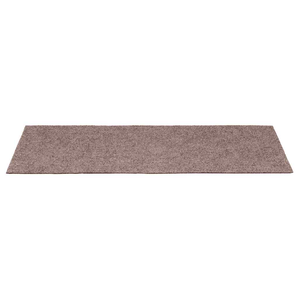 trappemåtter selvklæbende 5 stk. 65x21x4 cm lysebrun rektangulær kant