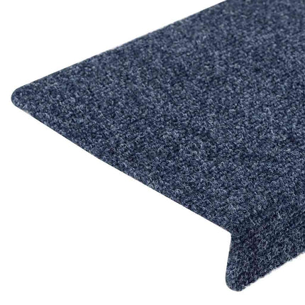 trappemåtter selvklæbende 10 stk. 65x21x4 cm antracit rektangulær kant