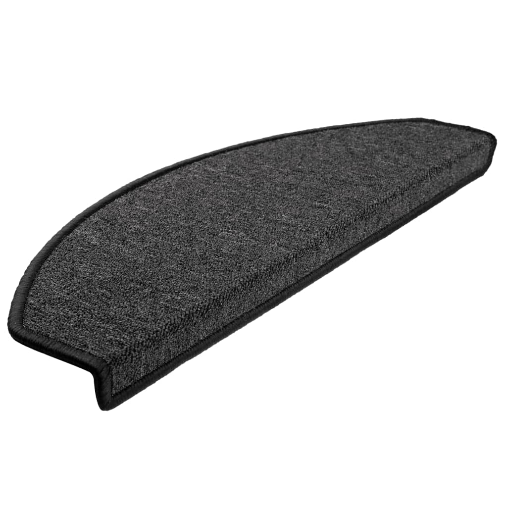 trappemåtter 10 stk. 65 x 24 x 4 cm antracit halvrund store