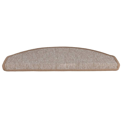 trappemåtter 10 stk. 65x24x4 cm lysebrune halvrund store