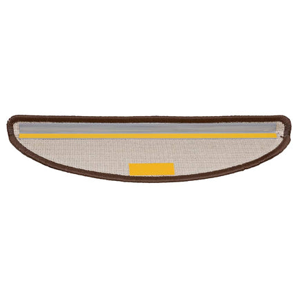 trappemåtter 10 stk. 56x17x3 cm brune halvrunde