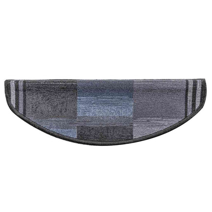 selvklæbende trappemåtter 5 stk. 65x21x4 cm sort og grå