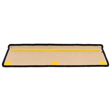 selvklæbende trappemåtter 10 stk. 65x21x4 cm sort og grå