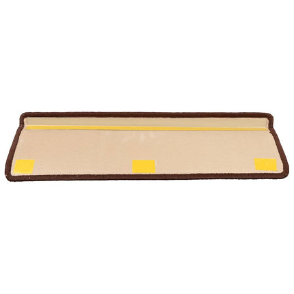 selvklæbende trappemåtter 5 stk. 65x21x4 cm brun